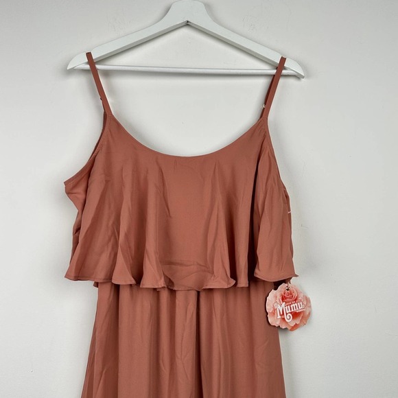 NWT Show Me Your Mumu Caitlin Ruffle Maxi Dress Size XL Wedding - Picture 2 of 12